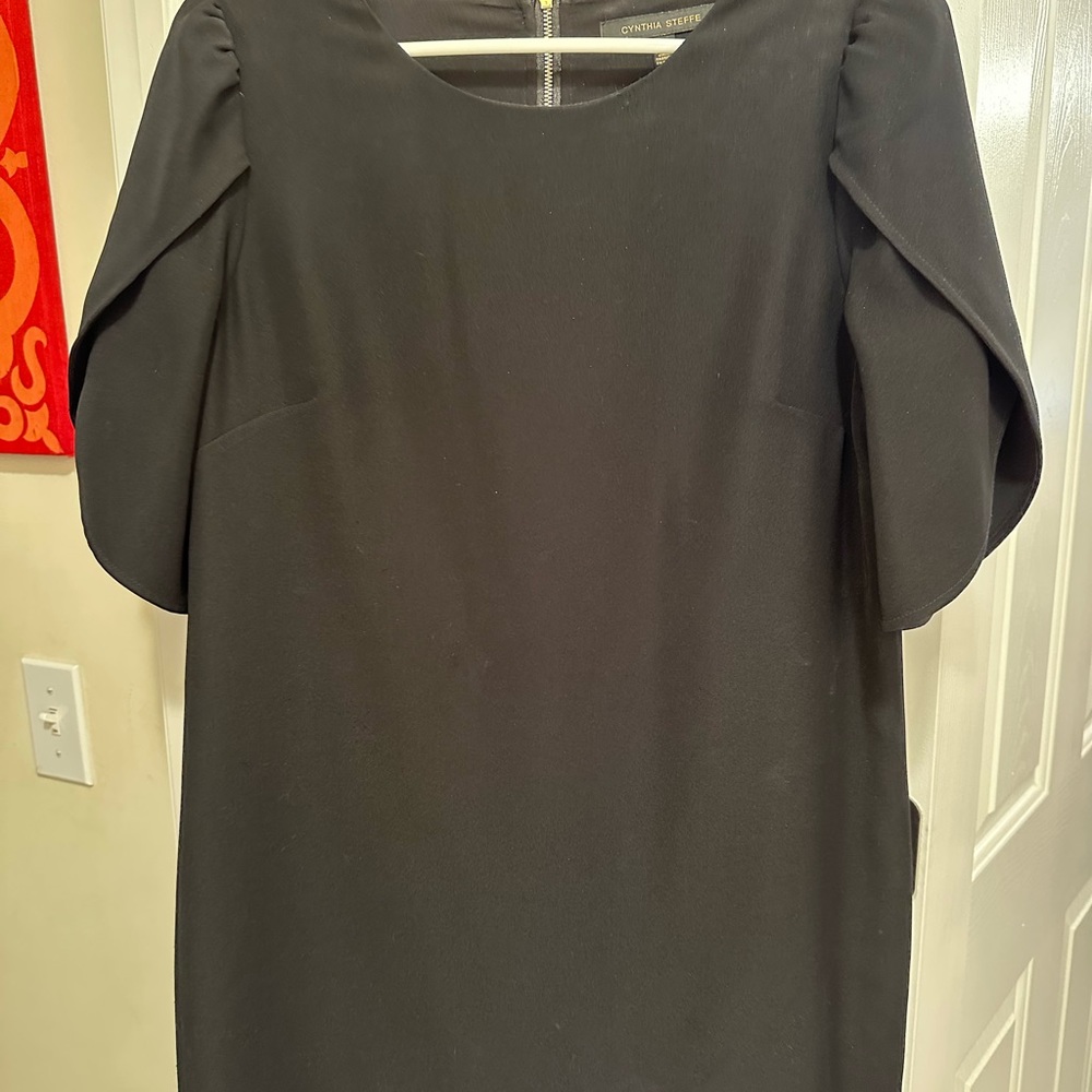 Black Cynthia Steffe short sleeve dress. Size 10.